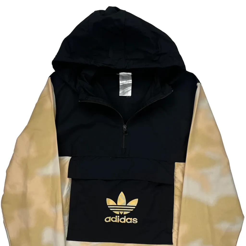 Adidas Tie-Dye Jacket - Small Beige Polyester - Image 5