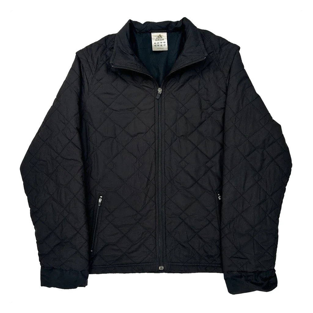 Adidas Jacket - Large Black Polyester