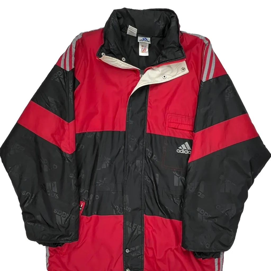 Adidas Spellout Jacket - Medium Black Polyester - Image 4