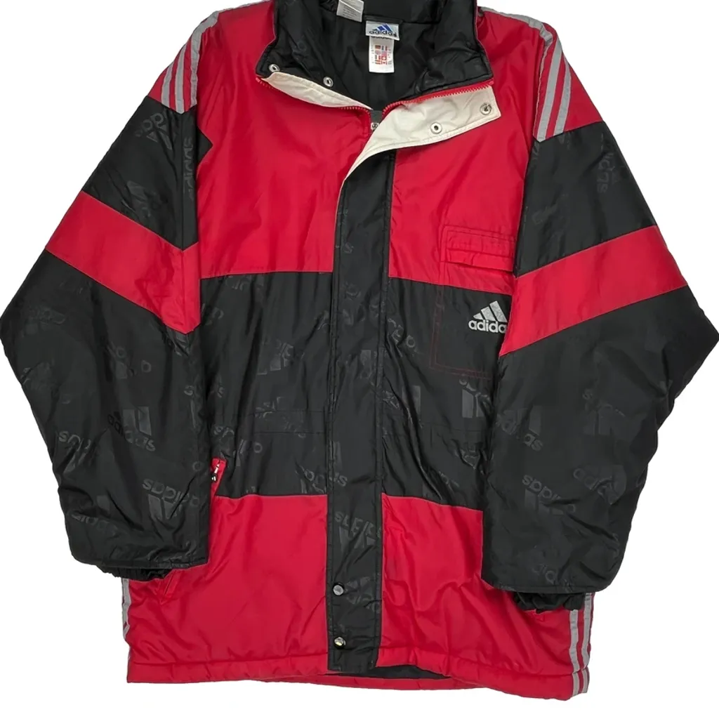 Adidas Spellout Jacket - Medium Black Polyester - Image 5