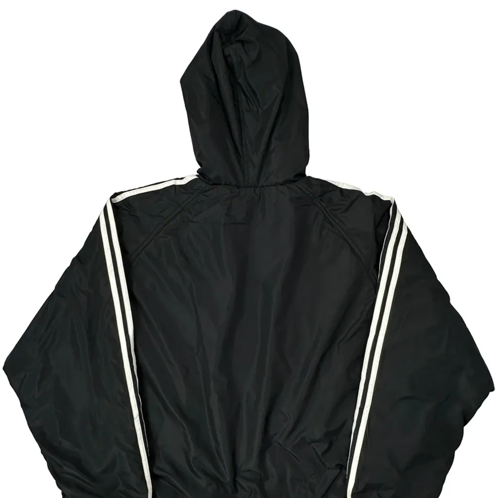Adidas Striped Jacket - XL Black Polyester - Image 5