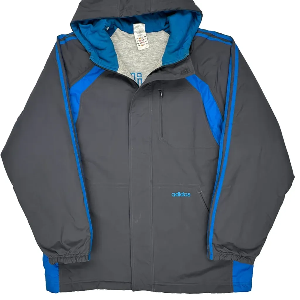 Adidas Jacket - Large Blue Nylon - Image 5