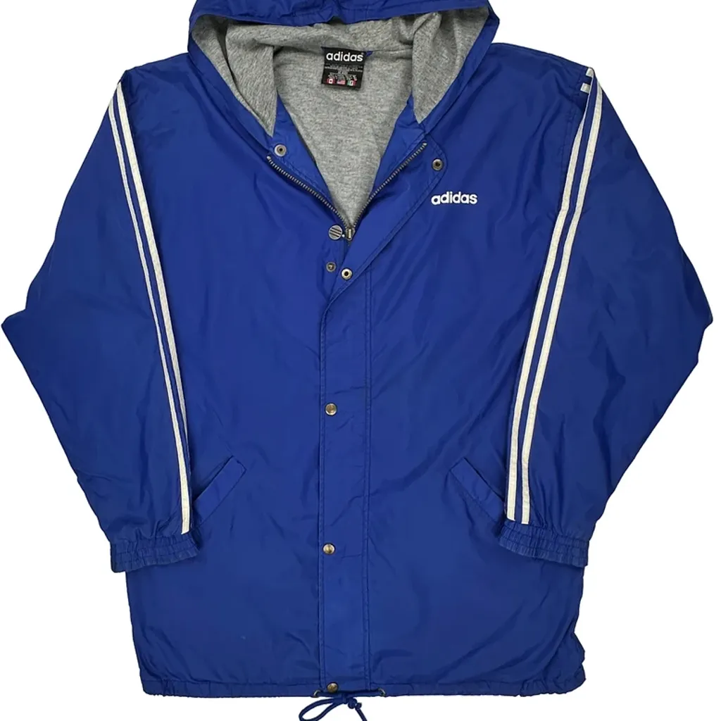 Adidas Striped Jacket - Medium Gray Polyester - Image 5