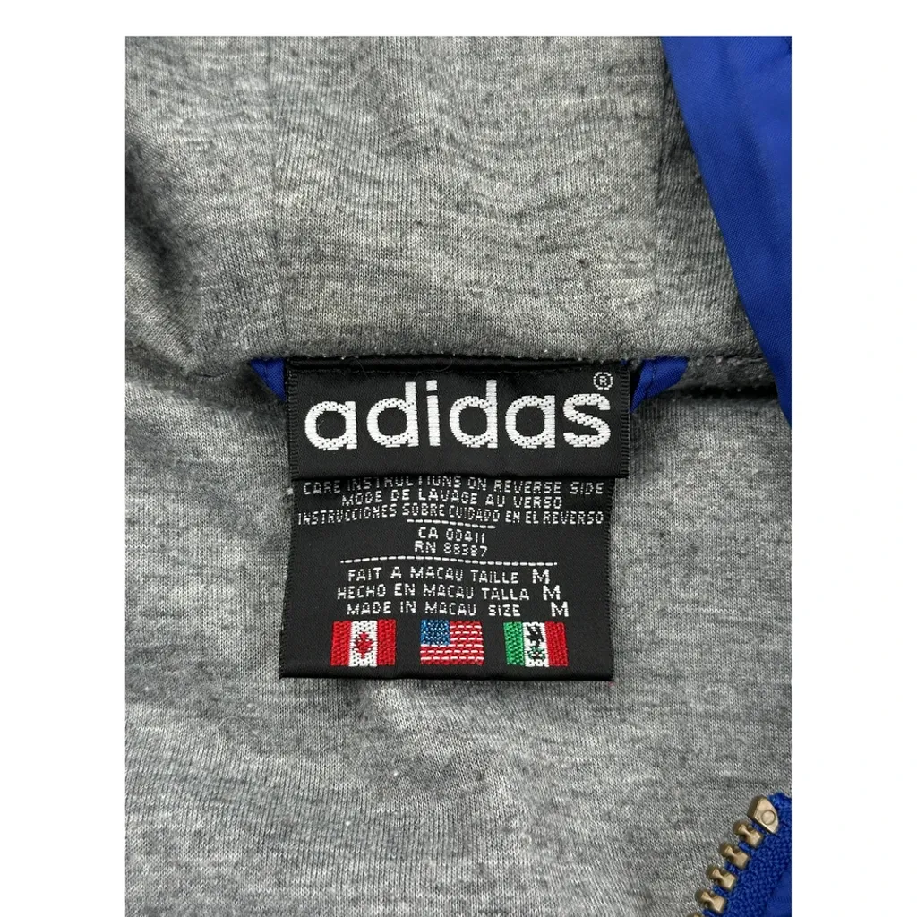 Adidas Striped Jacket - Medium Gray Polyester - Image 7