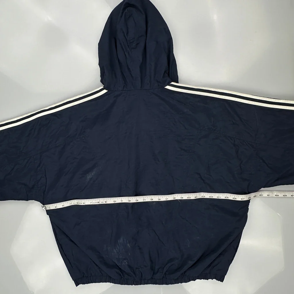 Adidas Jacket - 2XL Navy Polyester - Image 3