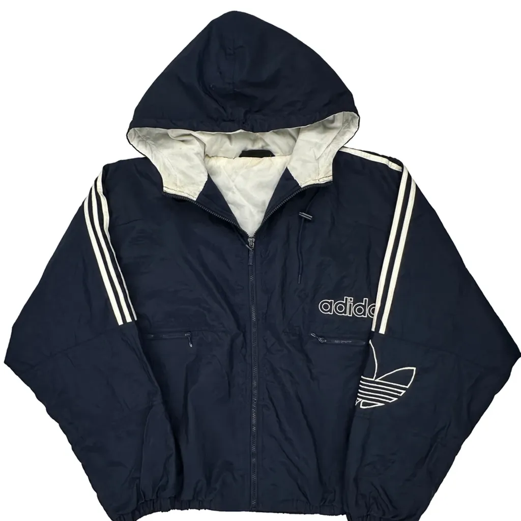 Adidas Jacket - 2XL Navy Polyester - Image 4