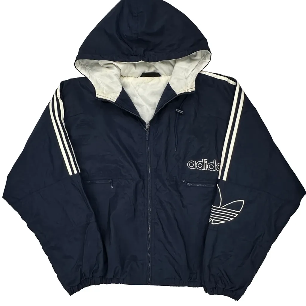 Adidas Jacket - 2XL Navy Polyester - Image 5