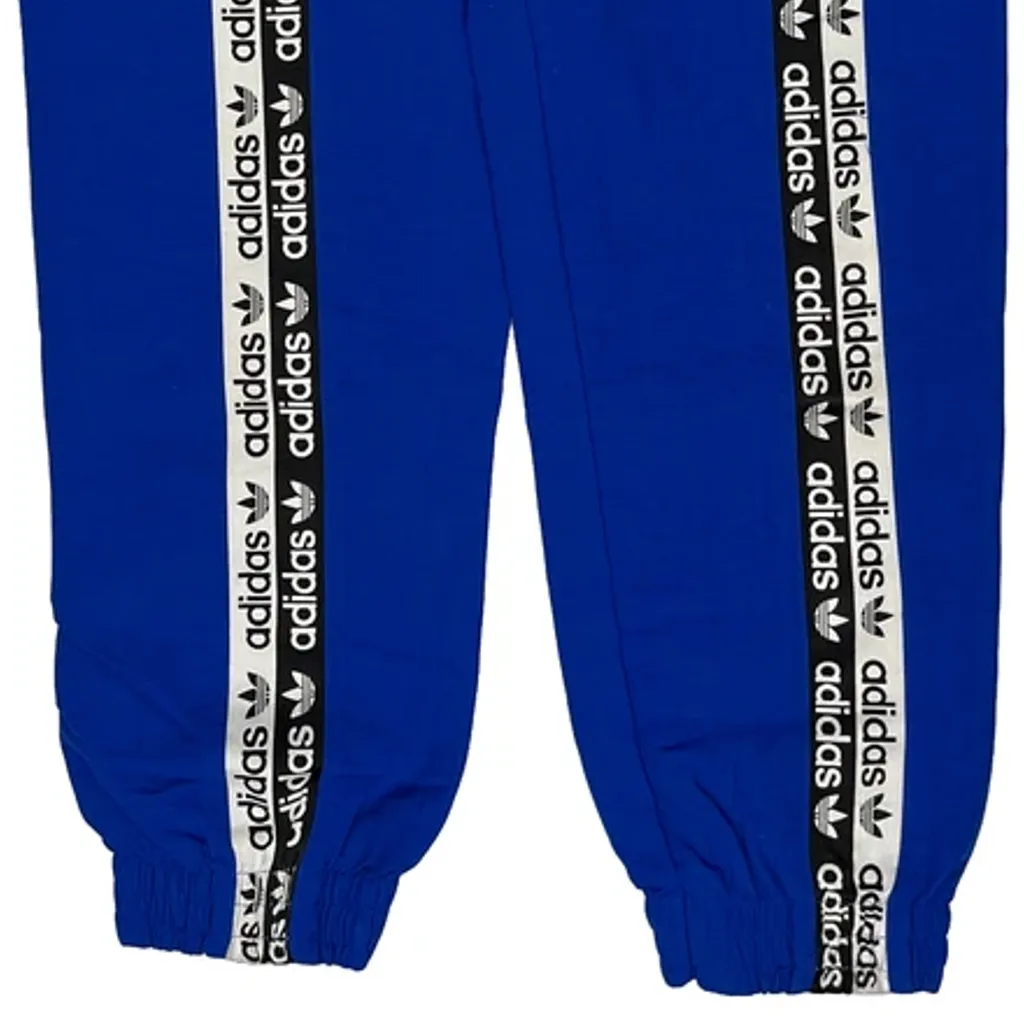 Adidas Striped Joggers - Small Blue Polyester - Image 7