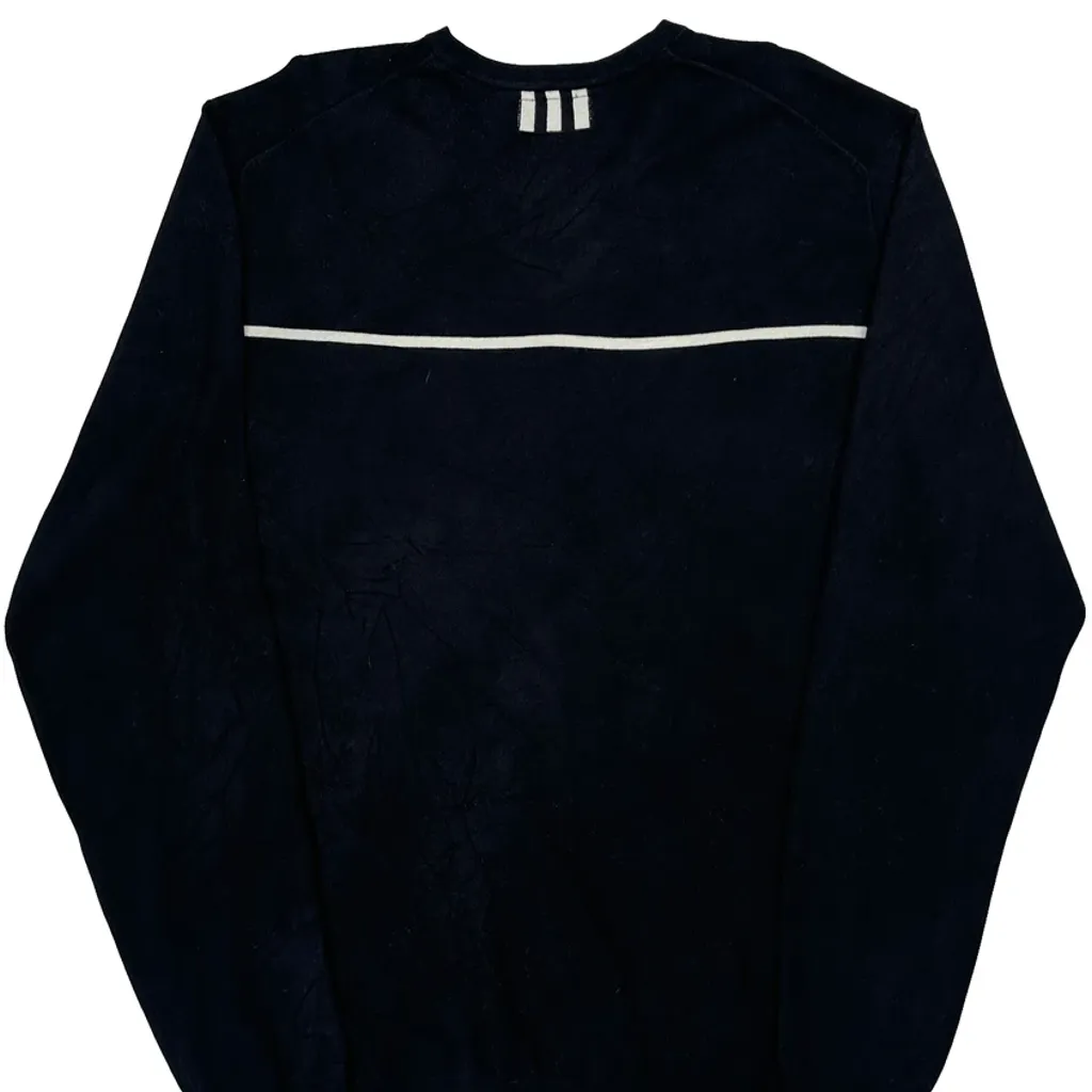 Adidas V-Neck Jumper - XL Black Cotton - Image 6