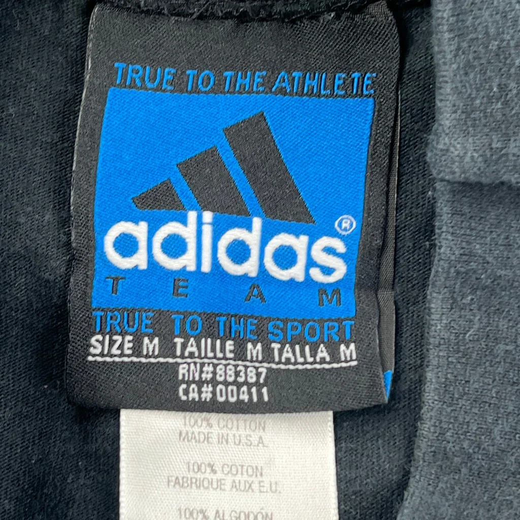 Adidas Long Sleeve T-Shirt - Medium Black Cotton - Image 3