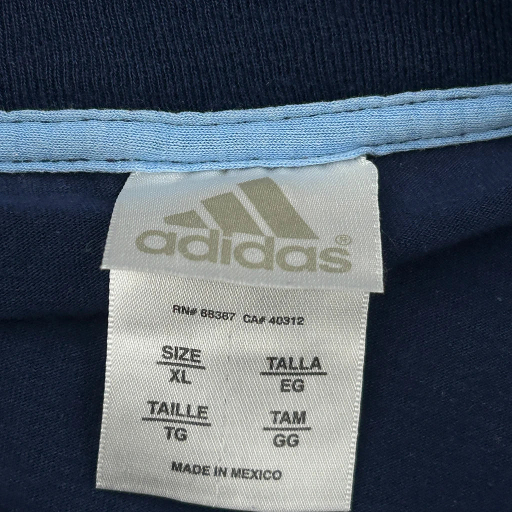 Adidas Long Sleeve T-Shirt - XL Blue Cotton - Image 3