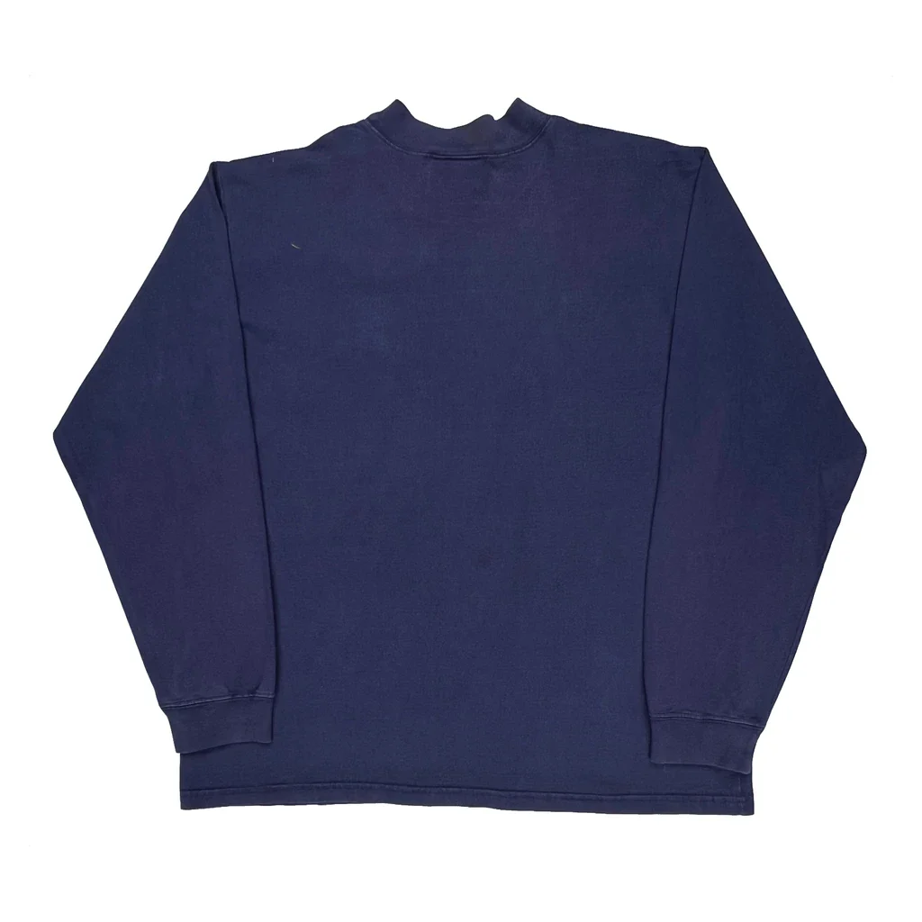 Adidas Long Sleeve T-Shirt - XL Blue Cotton - Image 2