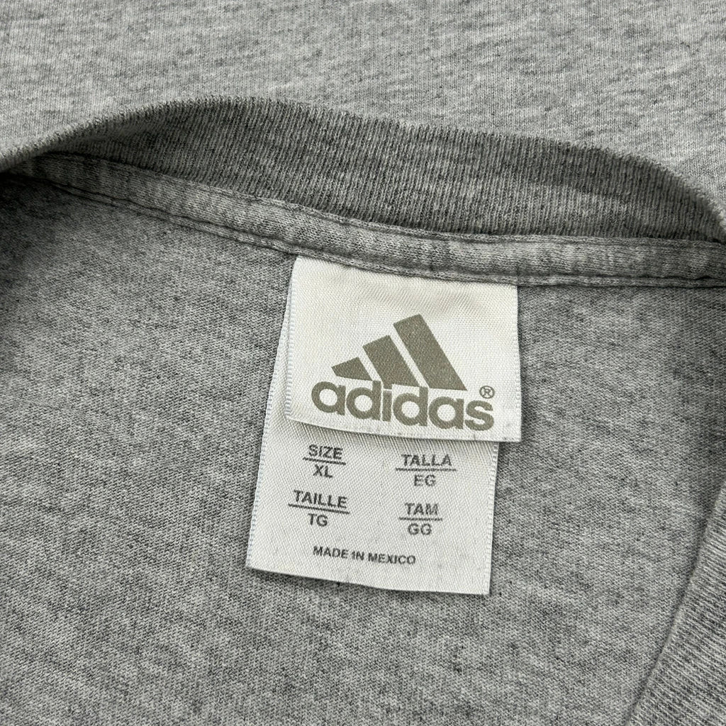 Adidas Long Sleeve T-Shirt - XL Grey Cotton - Image 3