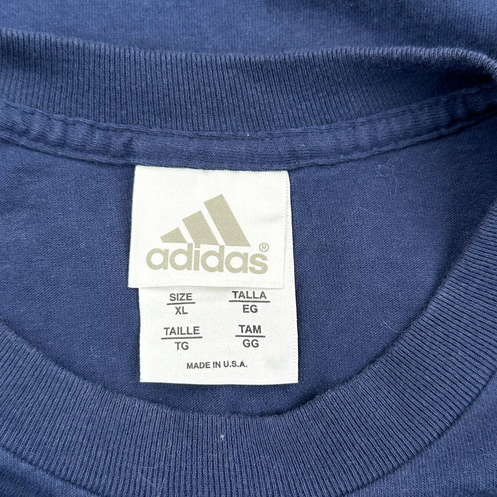 Adidas Long Sleeve T-Shirt - XL Navy Cotton - Image 3
