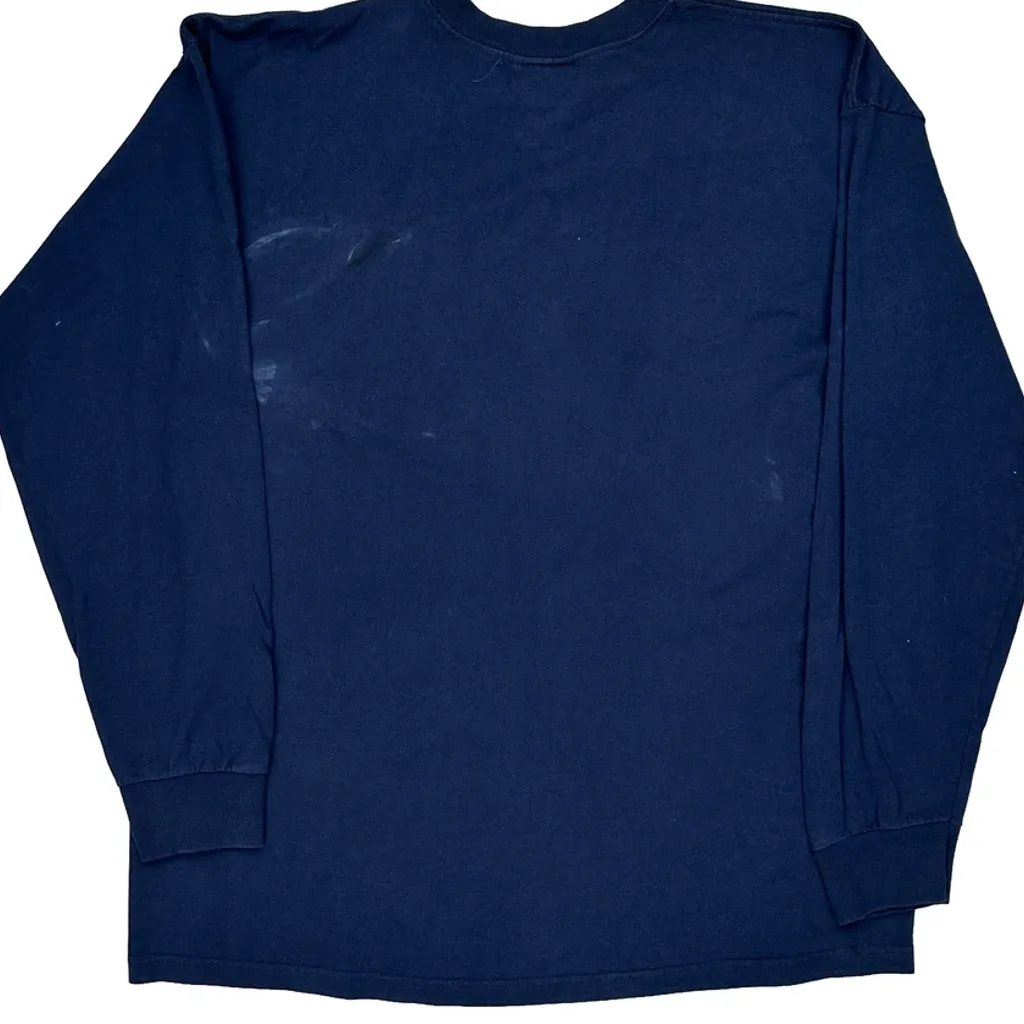 Adidas Long Sleeve T-Shirt - XL Navy Cotton - Image 7