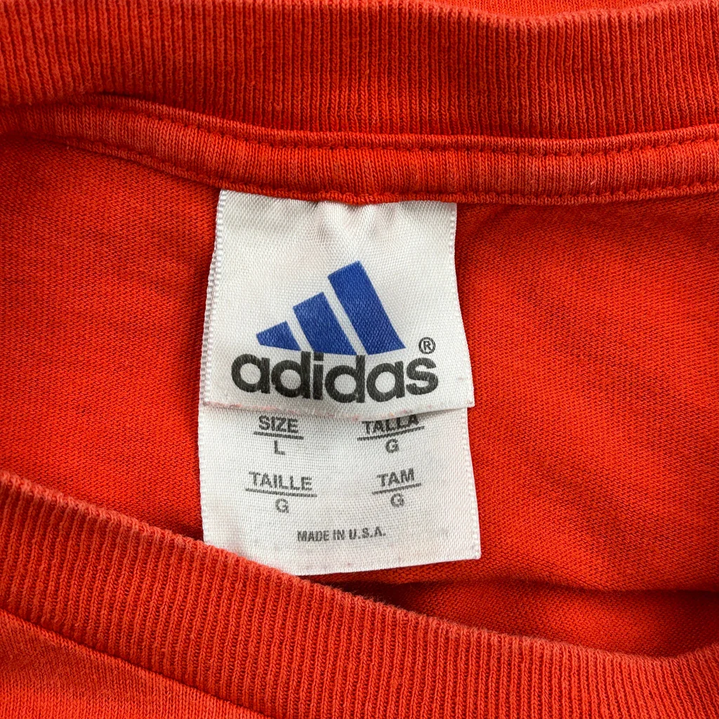 Adidas Long Sleeve T-Shirt - Large Red Cotton - Image 3