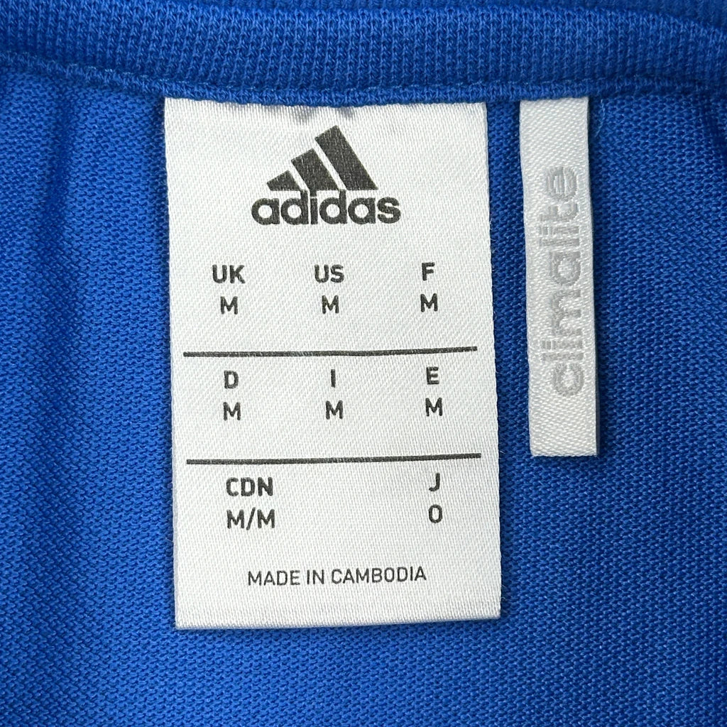 Adidas Polo Shirt - Medium Blue Polyester - Image 3