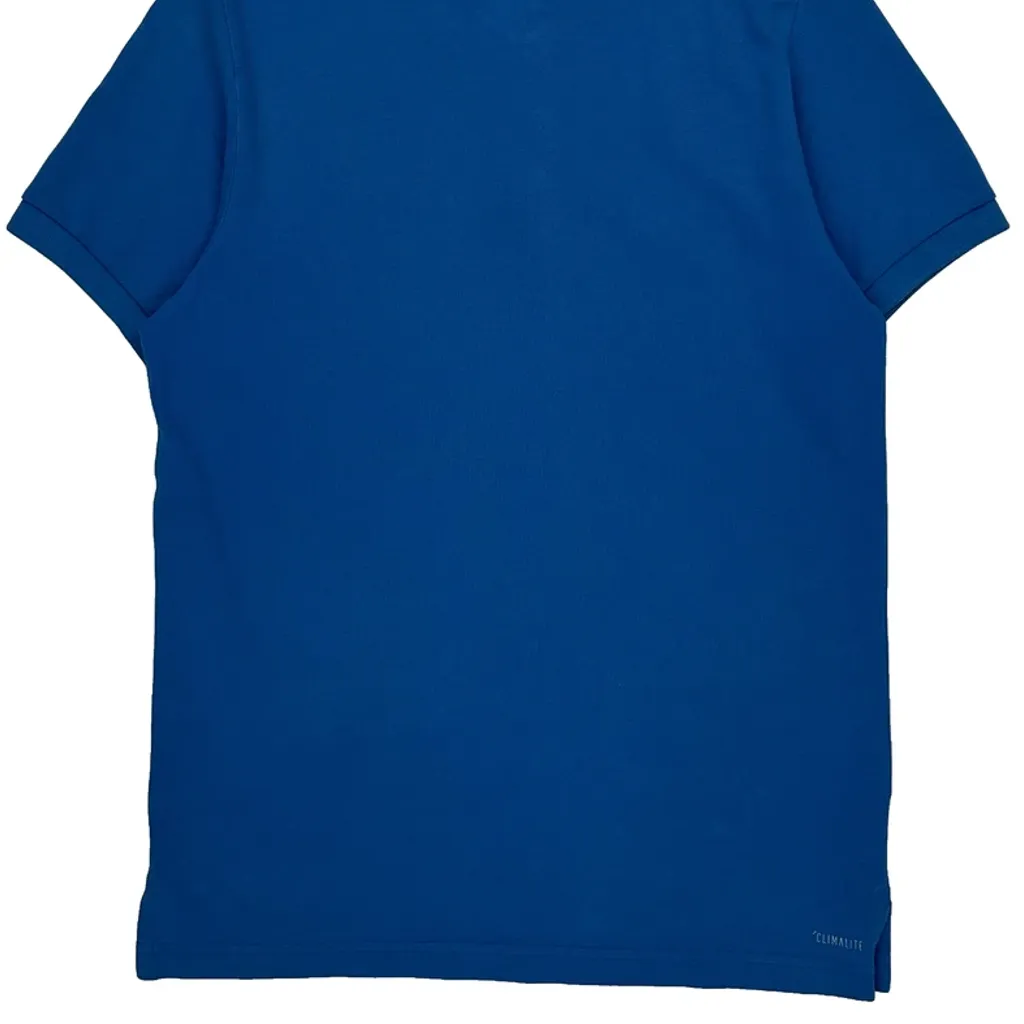 Adidas Polo Shirt - Medium Blue Cotton - Image 6