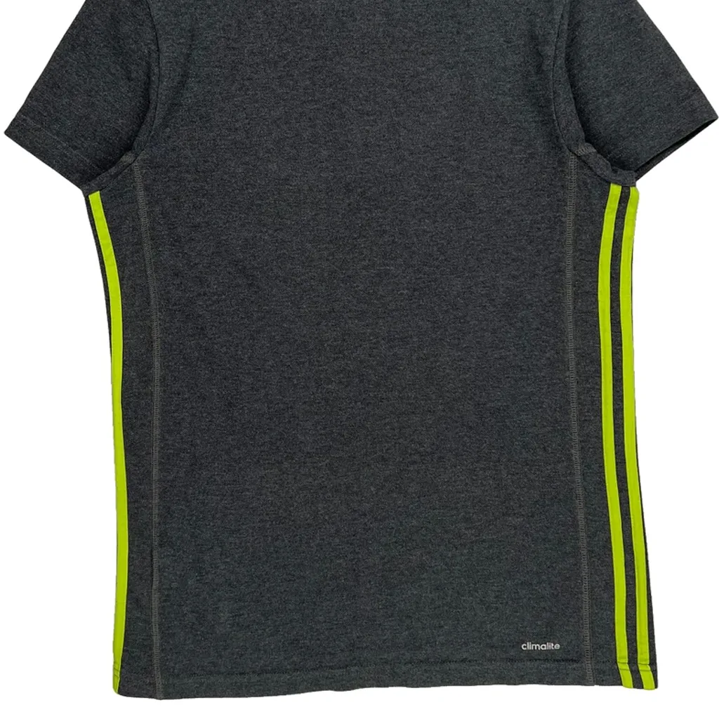 Adidas Polo Shirt - Medium Grey Polyester - Image 7