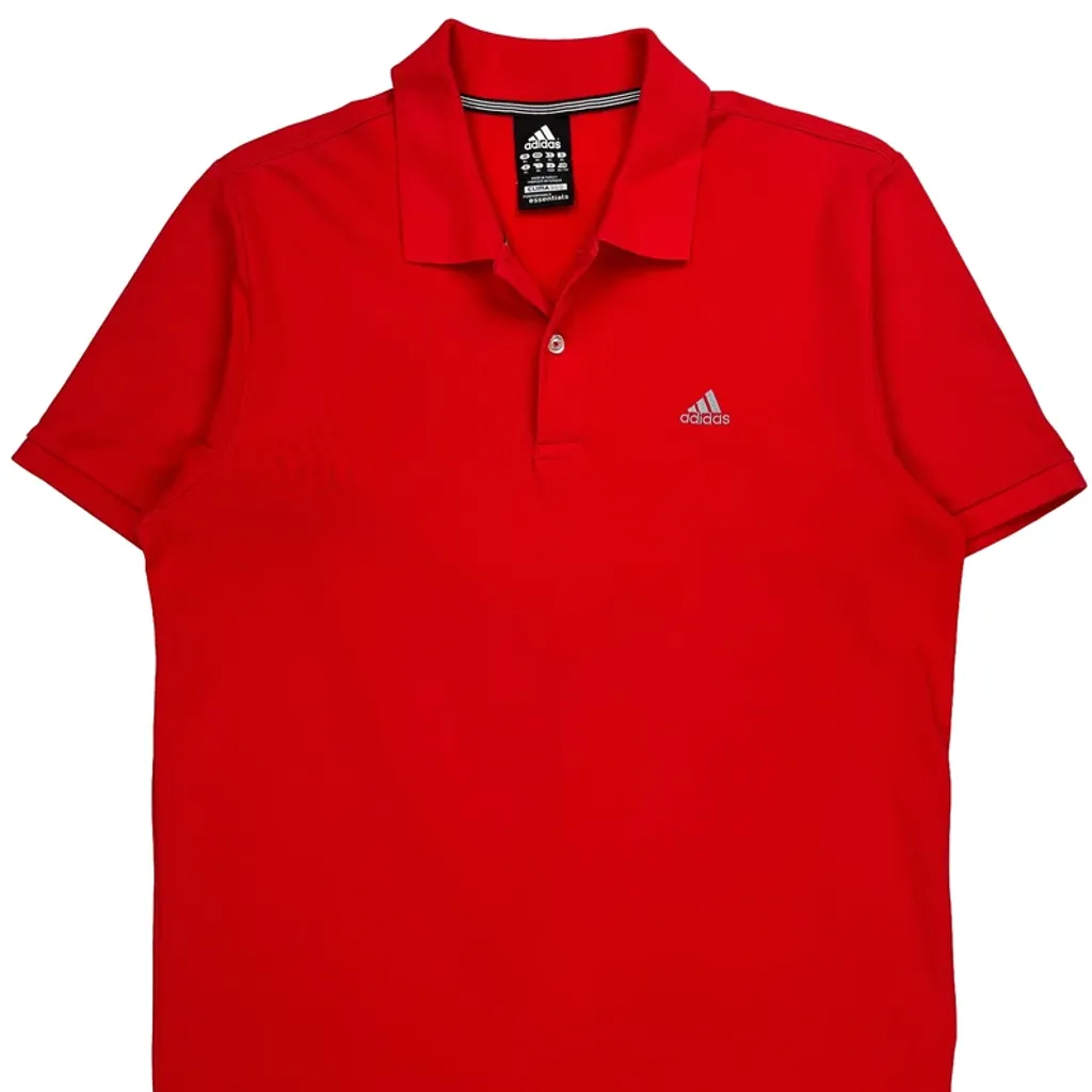 Adidas Polo Shirt - XL Red Polyester - Image 5