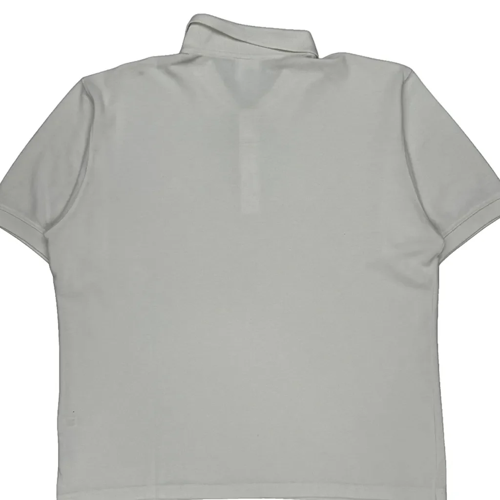 Adidas Polo Shirt - Large White Cotton - Image 7