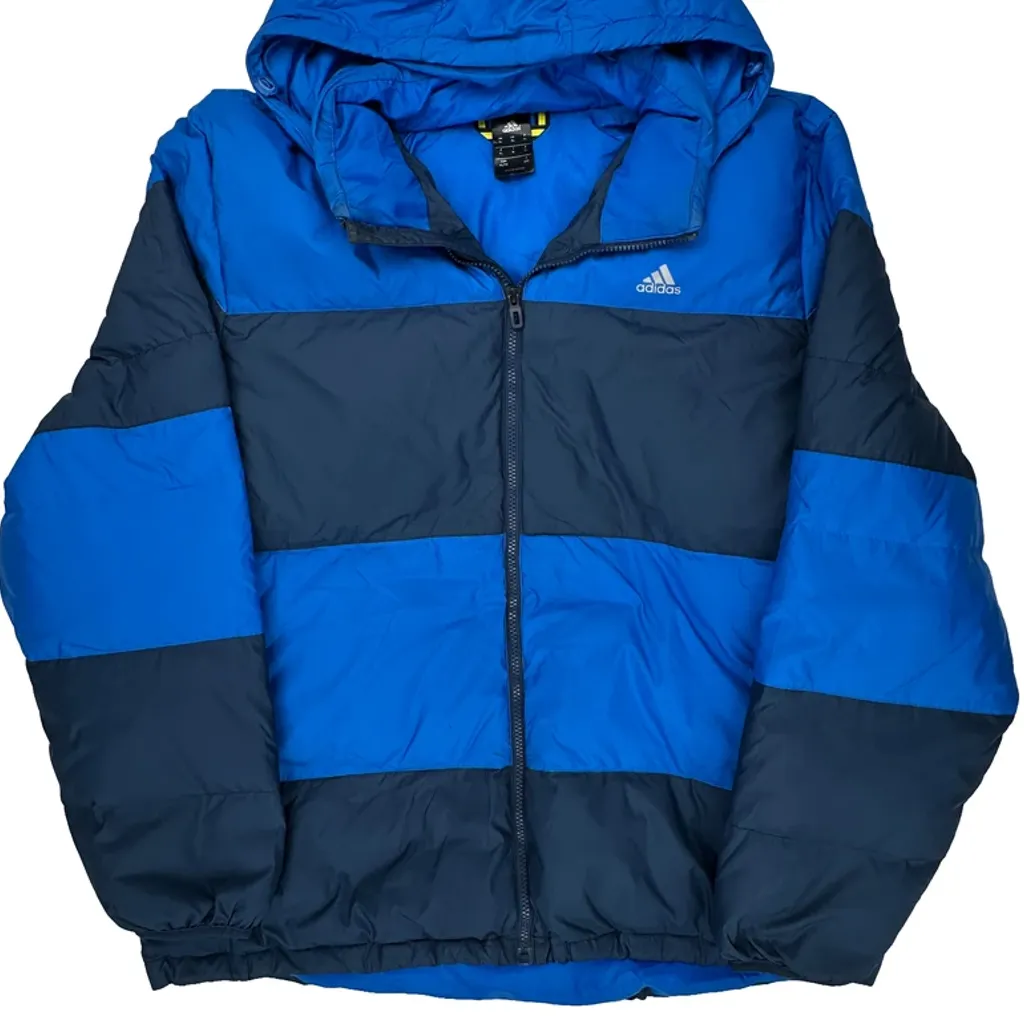 Adidas Puffer - XL Blue Polyester - Image 4