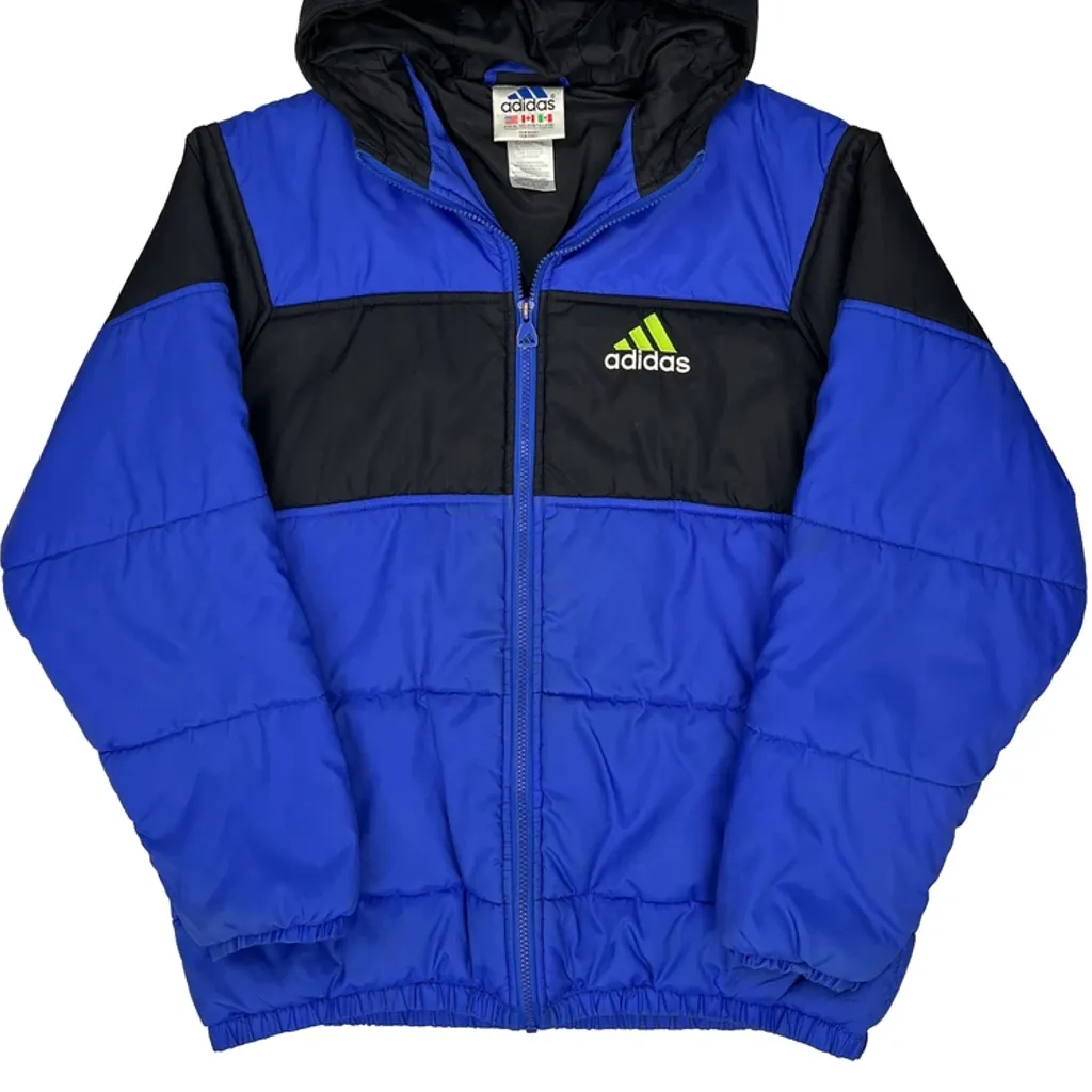Adidas Puffer - XL Blue Polyester - Image 5