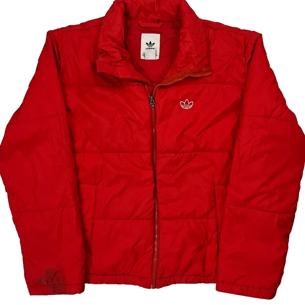 Adidas Puffer - Medium Red Polyester - Image 4