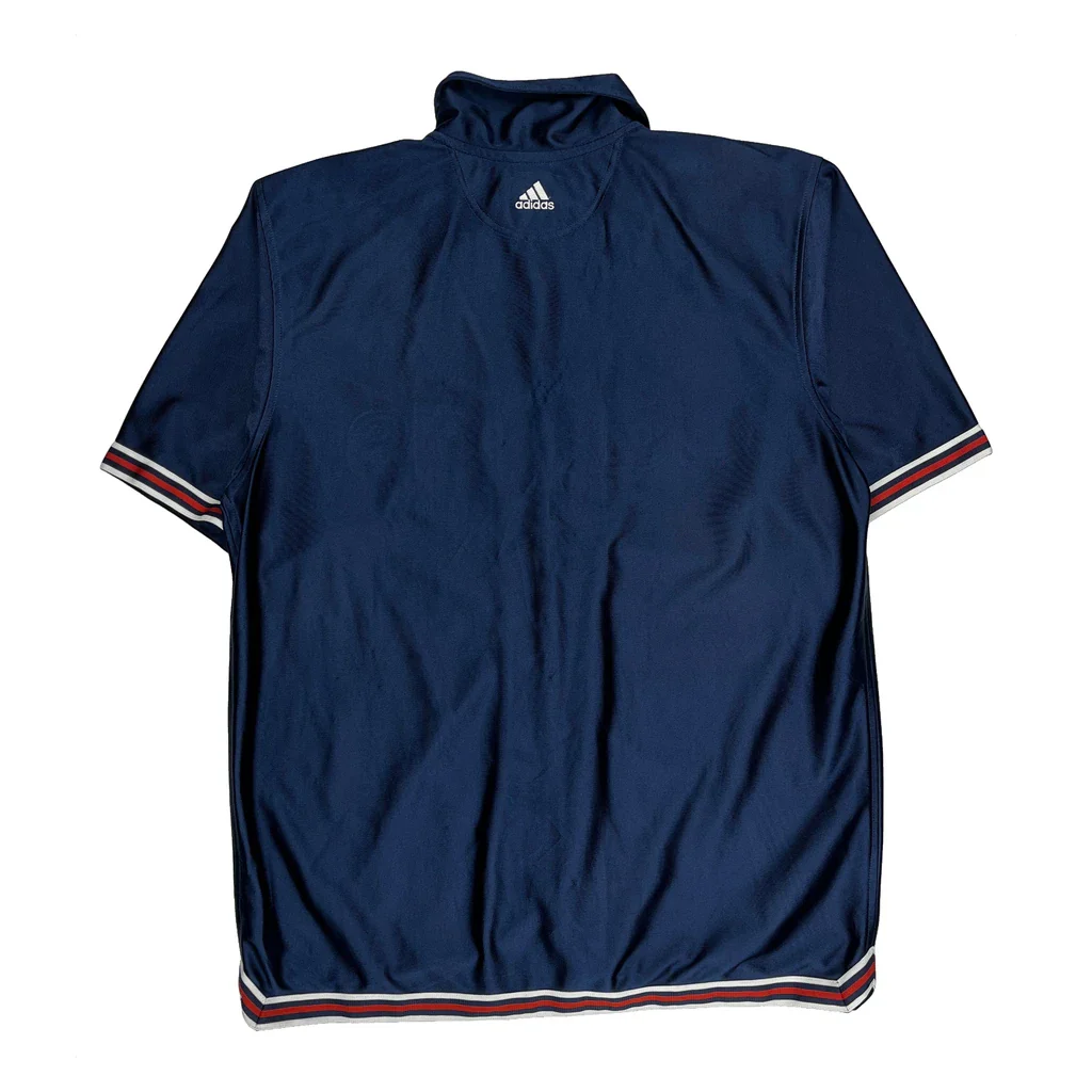 Adidas Spellout Shirt - Medium Blue Polyester - Image 2