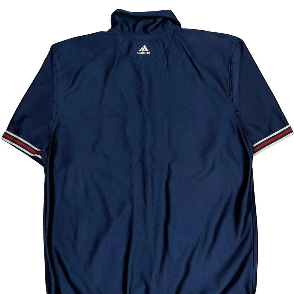 Adidas Spellout Shirt - Medium Blue Polyester - Image 7