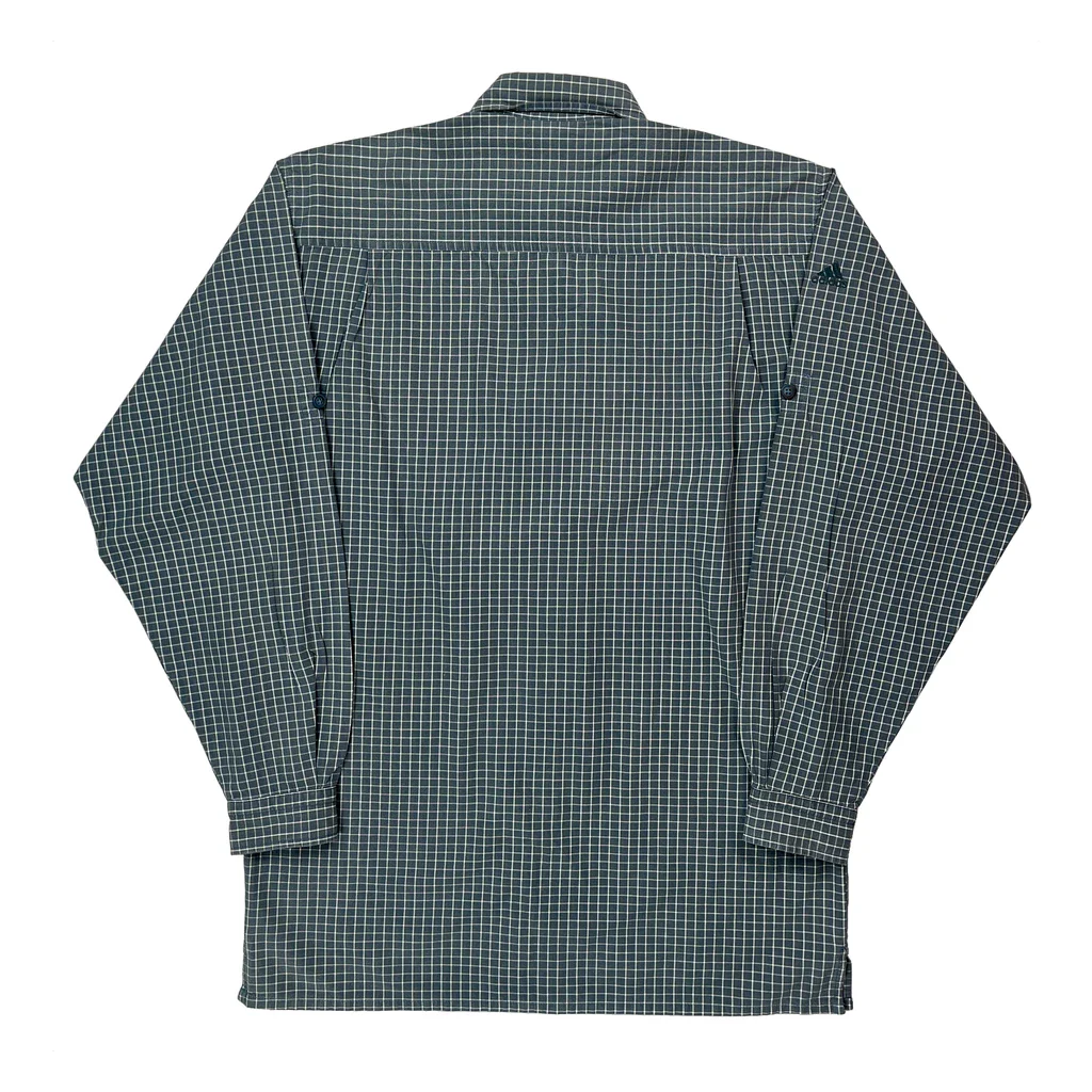 Adidas Checked Shirt - Large Green Cotton - Image 2