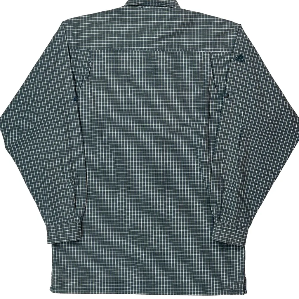 Adidas Checked Shirt - Large Green Cotton - Image 7