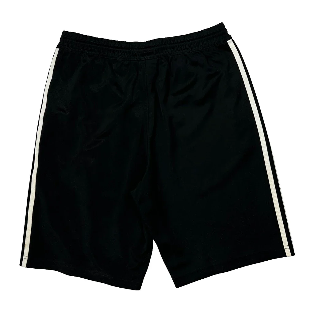 Adidas Striped Sport Shorts - Small Black Polyester - Image 2