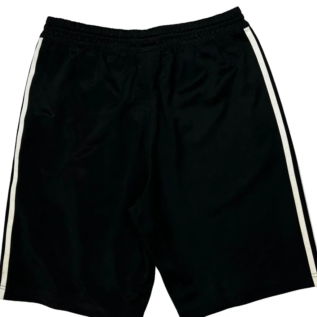 Adidas Striped Sport Shorts - Small Black Polyester - Image 6