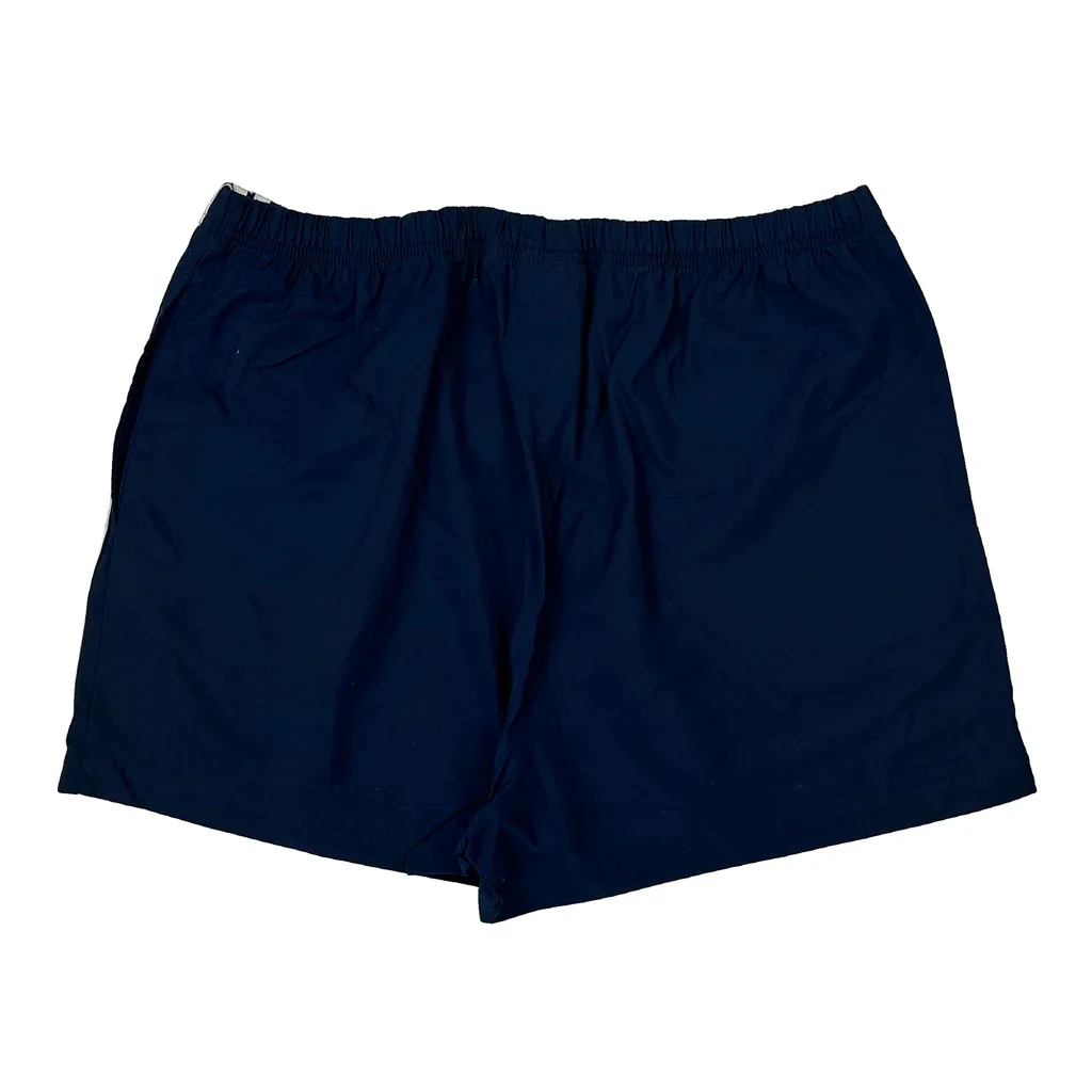 Adidas Striped Sport Shorts - Large Blue Polyester - Image 2