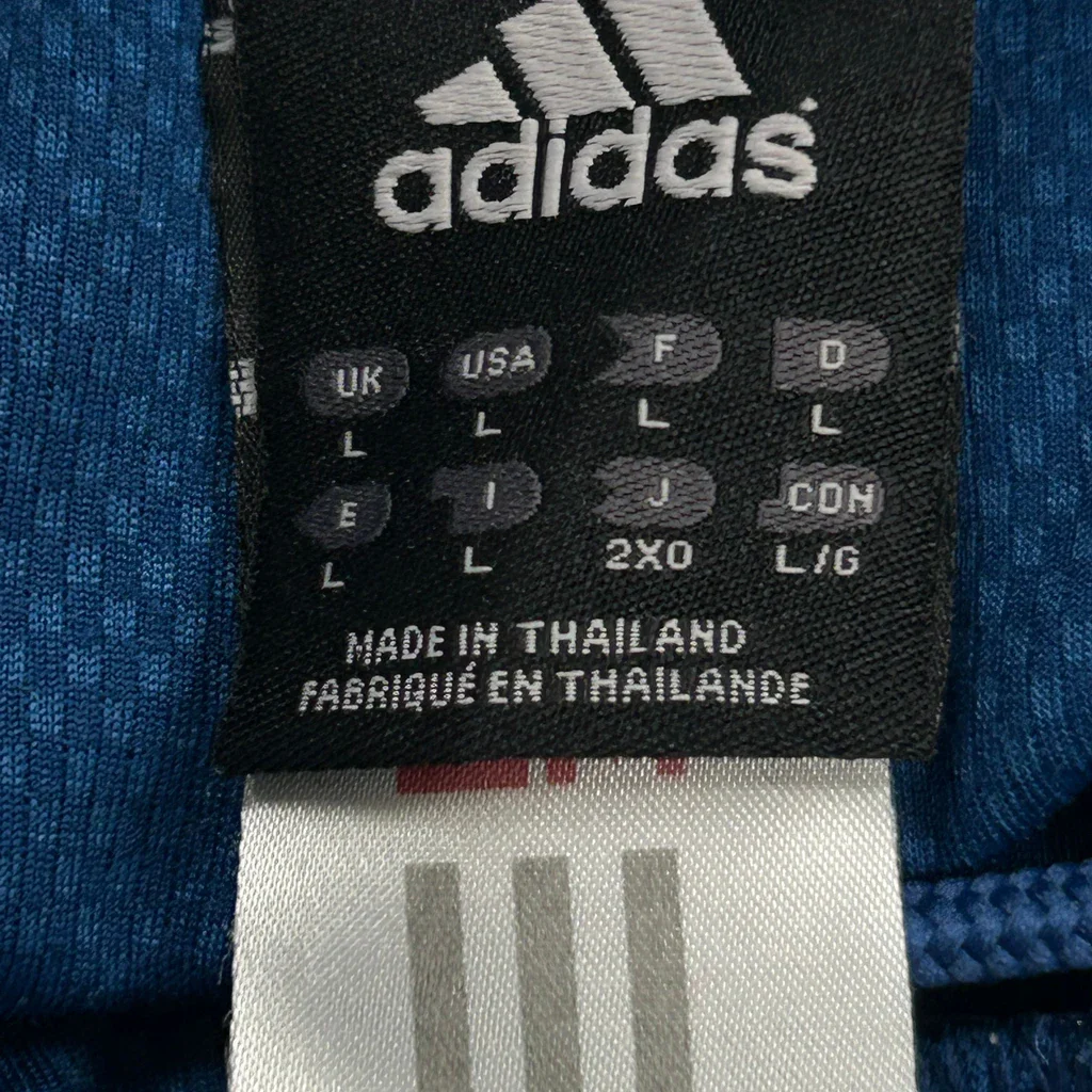 Adidas Sport Shorts - Large Blue Polyester - Image 3