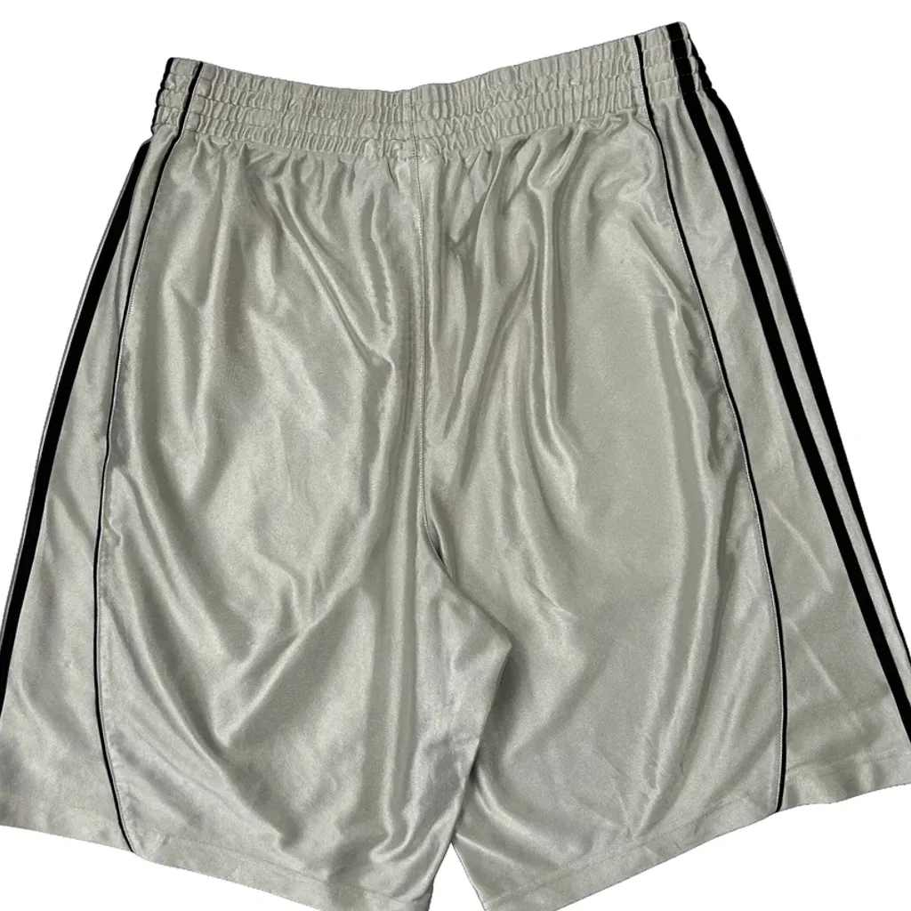 Adidas Sport Shorts - Large Silver Polyester - Image 7