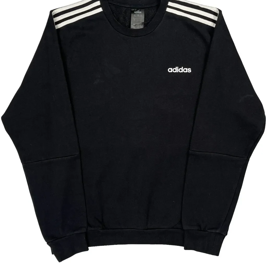 Adidas Sweatshirt - Large Black Cotton - Image 5