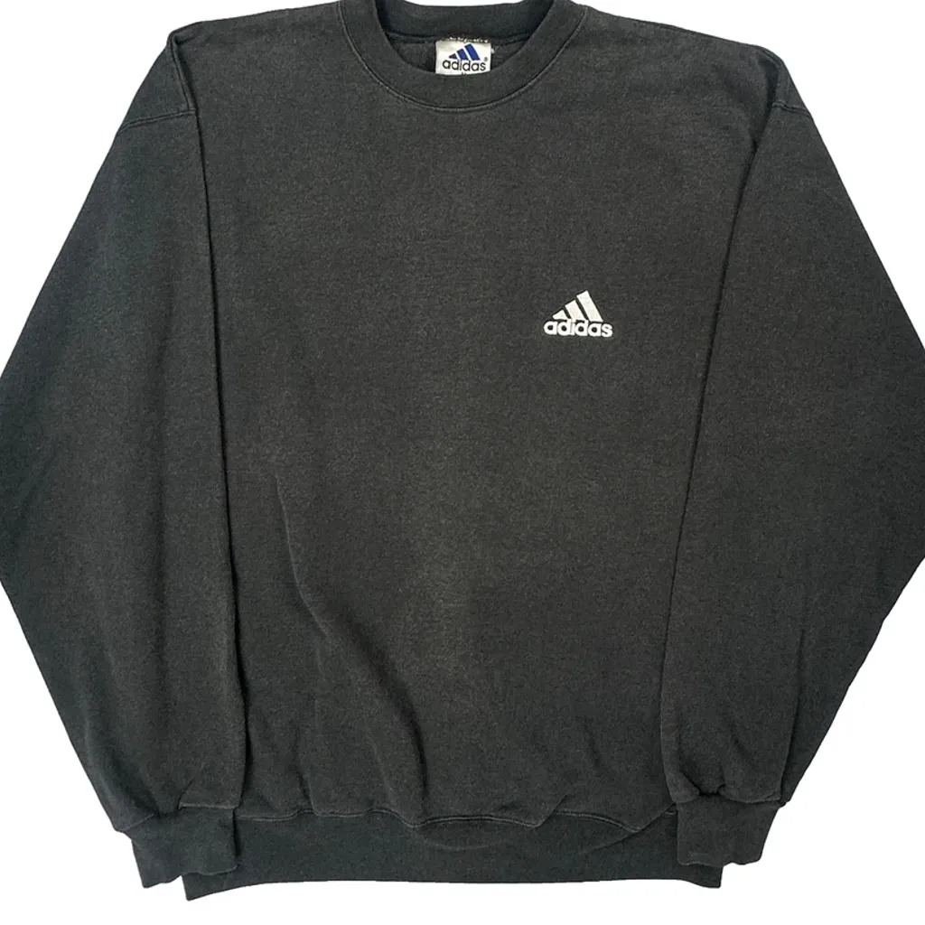 Adidas Sweatshirt - Medium Black Cotton - Image 5