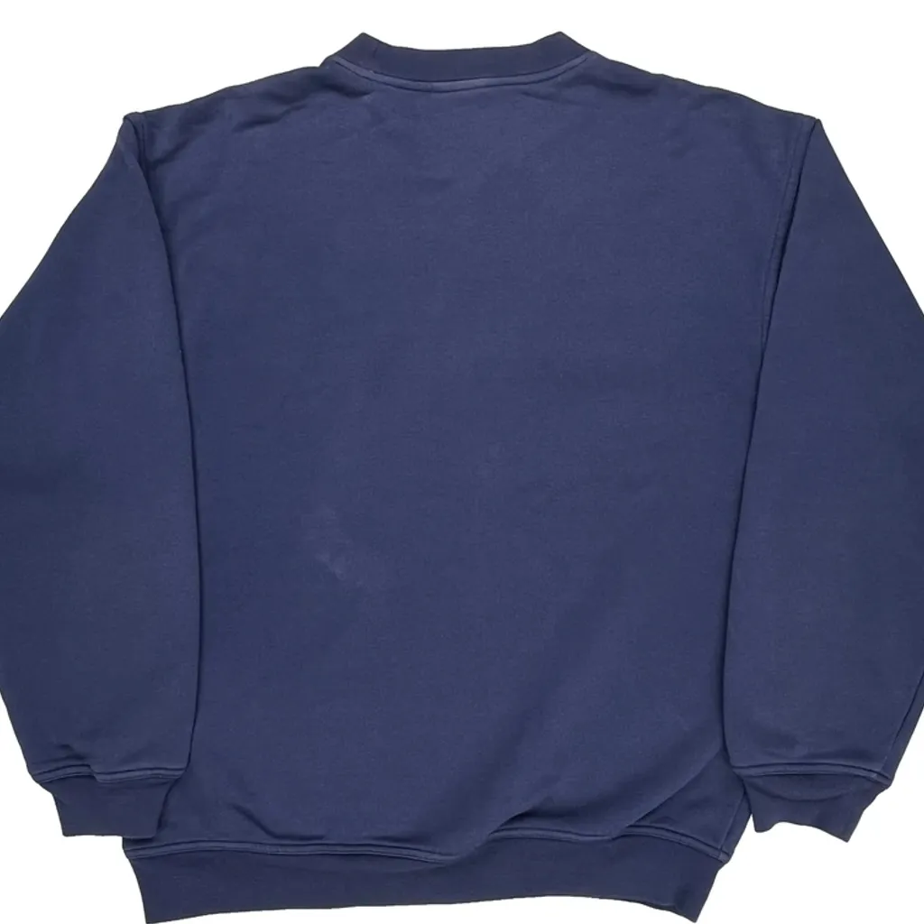 Adidas Sweatshirt - Large Blue Cotton - Image 7