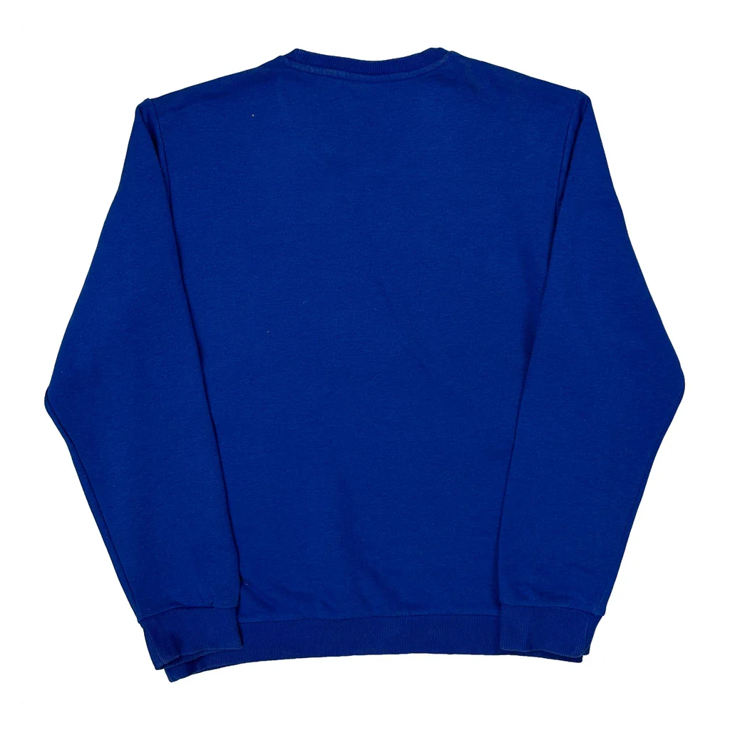 Adidas Sweatshirt - Large Blue Cotton - Image 2