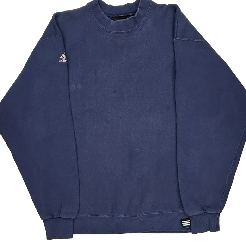 Adidas Sweatshirt - Medium Blue Cotton Blend - Image 5