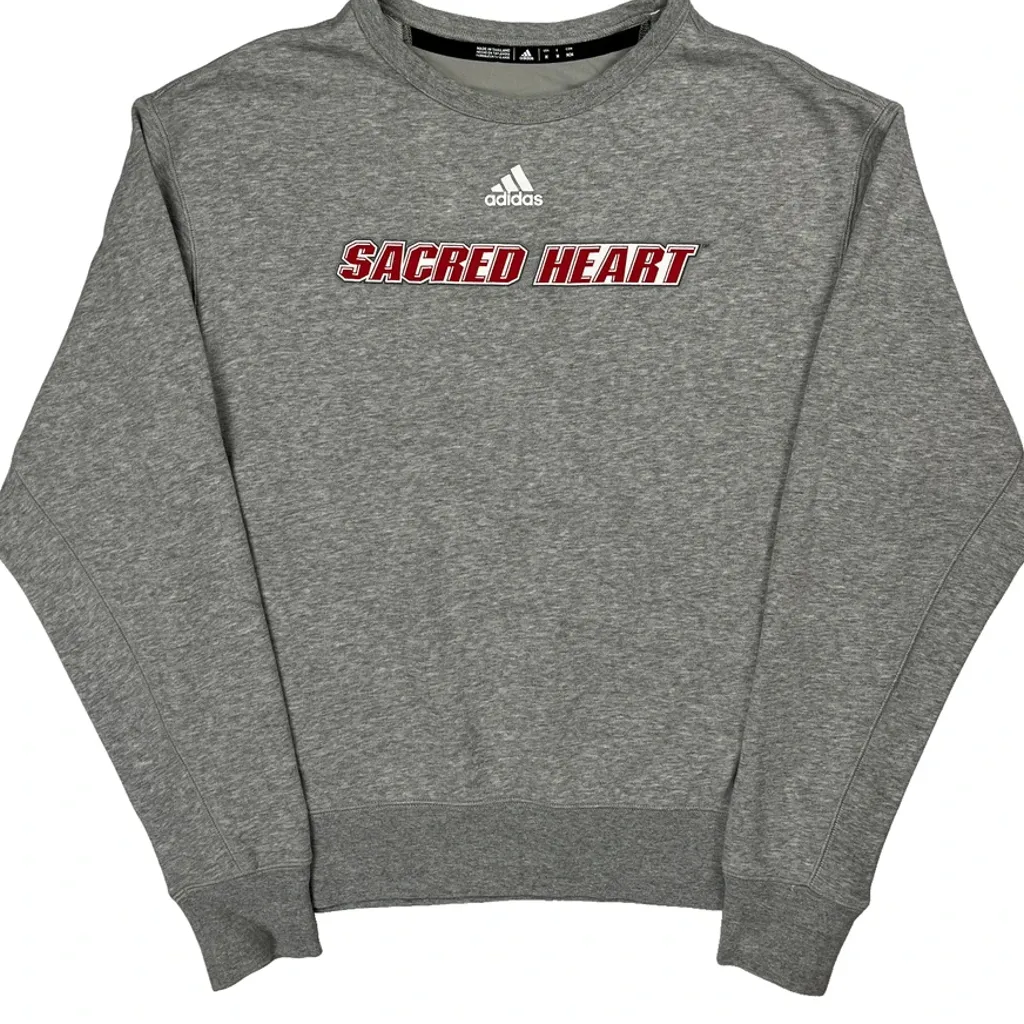 Adidas College Sweatshirt - Medium Gray Cotton - Image 4