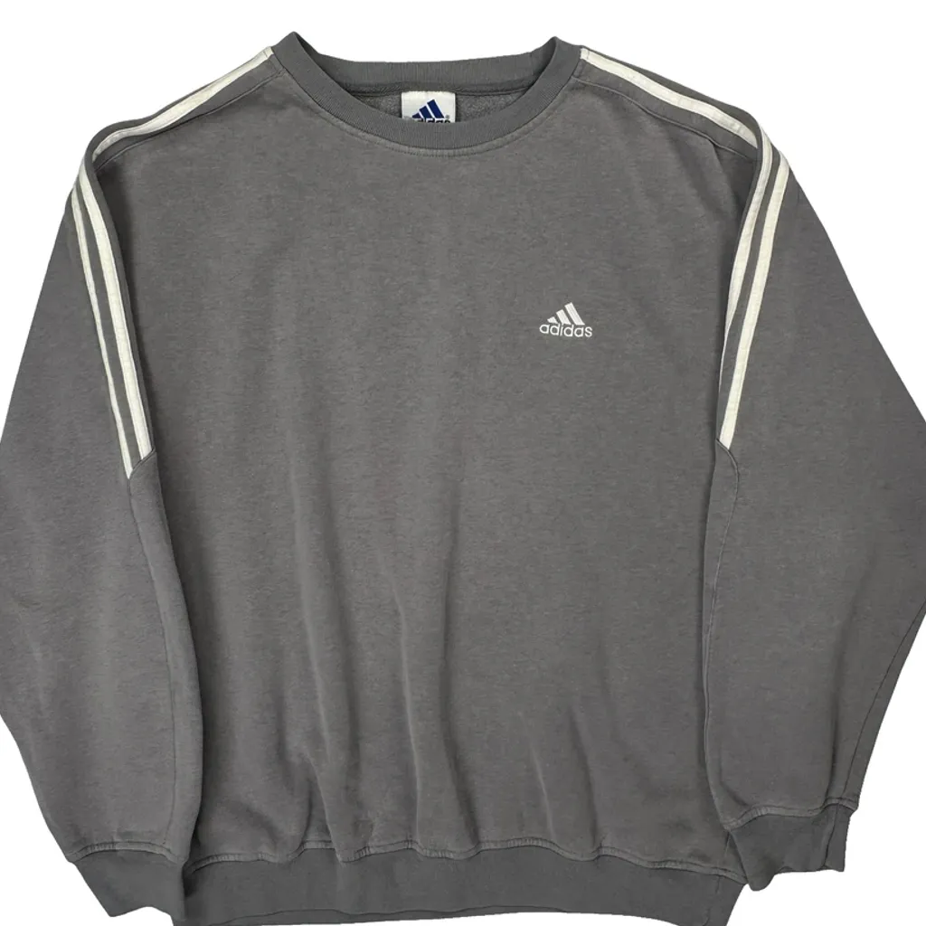 Adidas Sweatshirt - XL Gray Cotton - Image 5