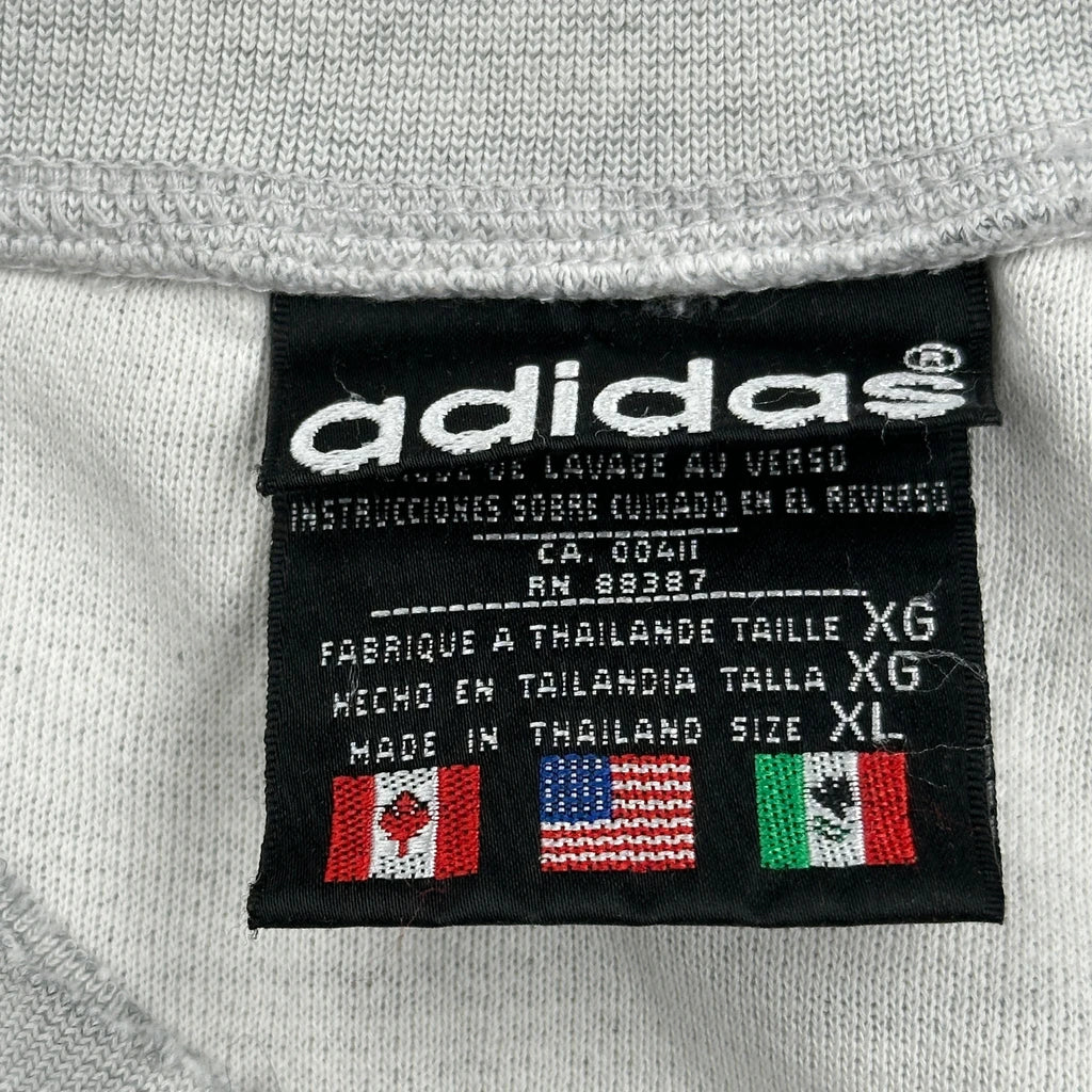 Adidas Spellout Sweatshirt - XL Grey Cotton - Image 3