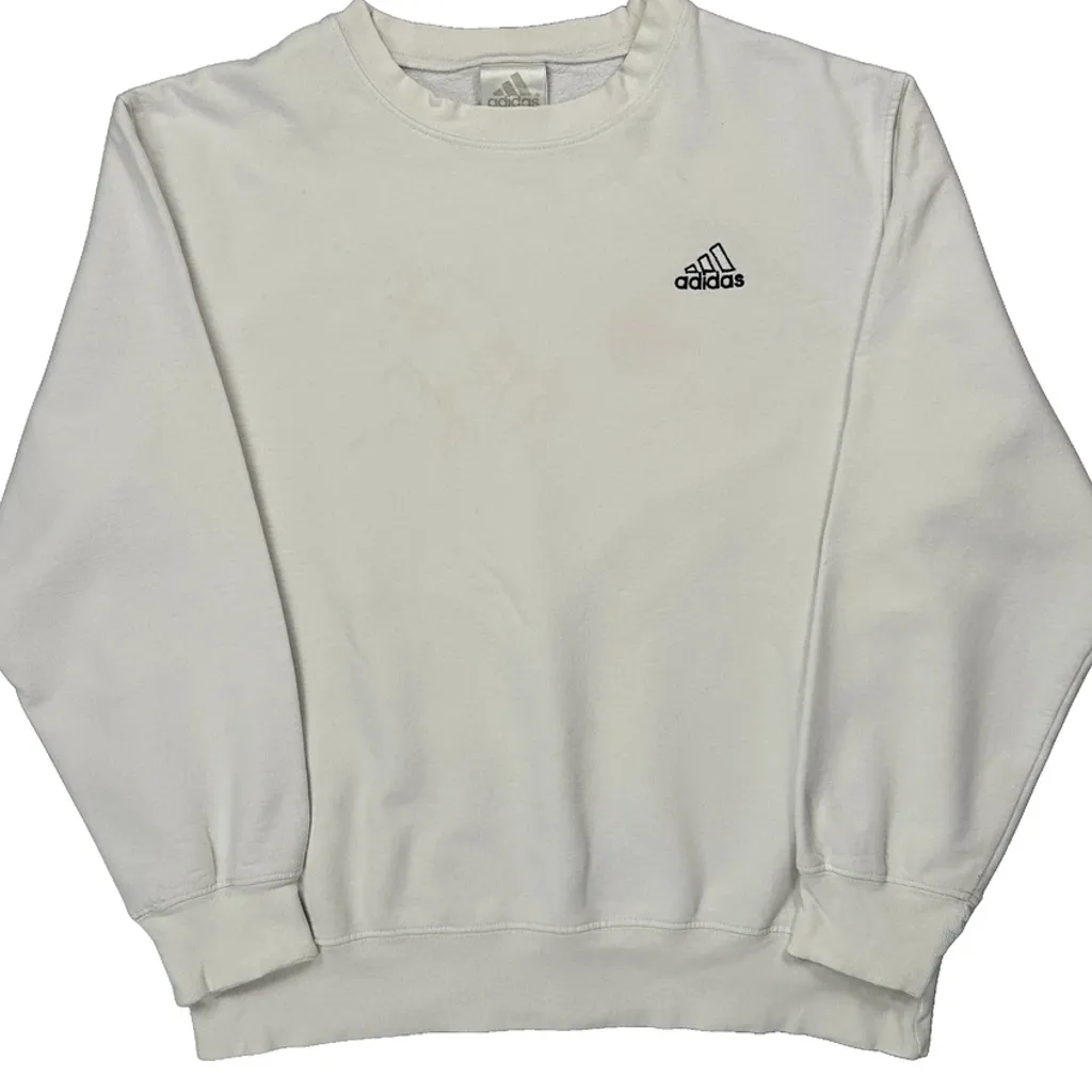 Adidas Sweatshirt - Medium White Cotton - Image 4
