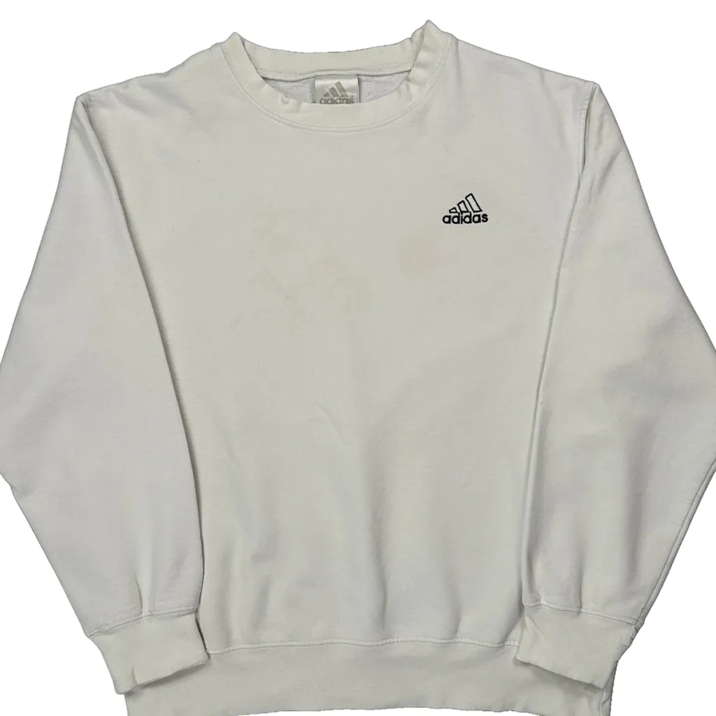 Adidas Sweatshirt - Medium White Cotton - Image 5