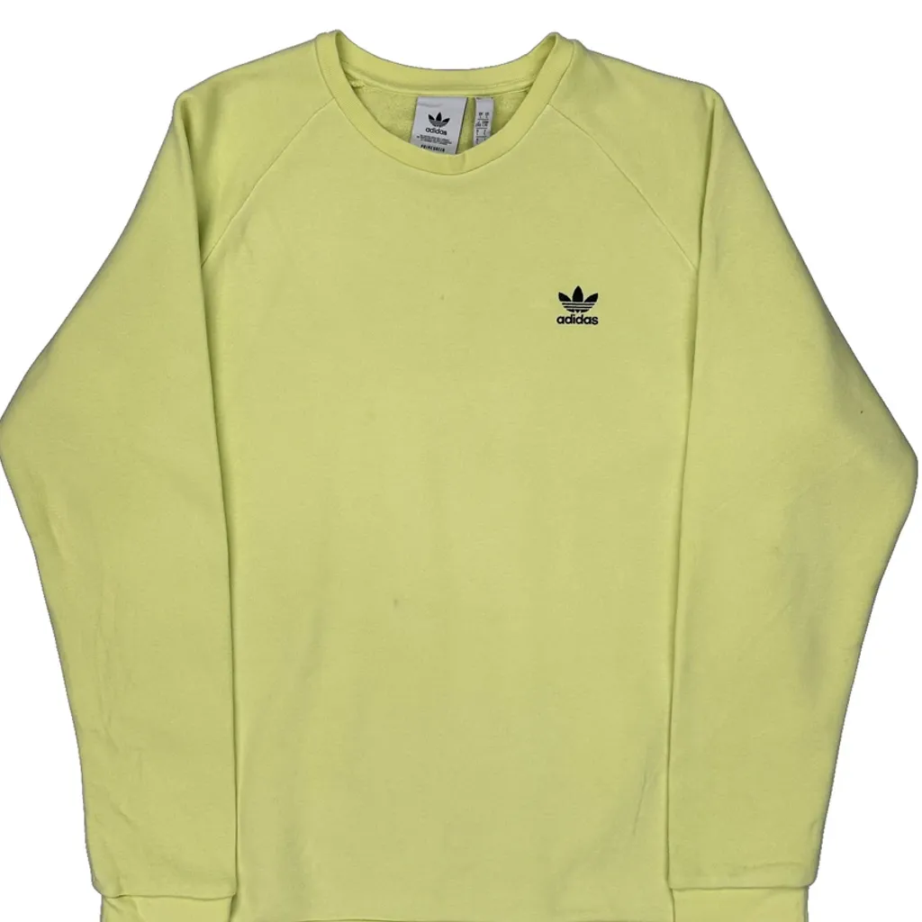 Adidas Sweatshirt - Large Yellow Cotton - Image 4