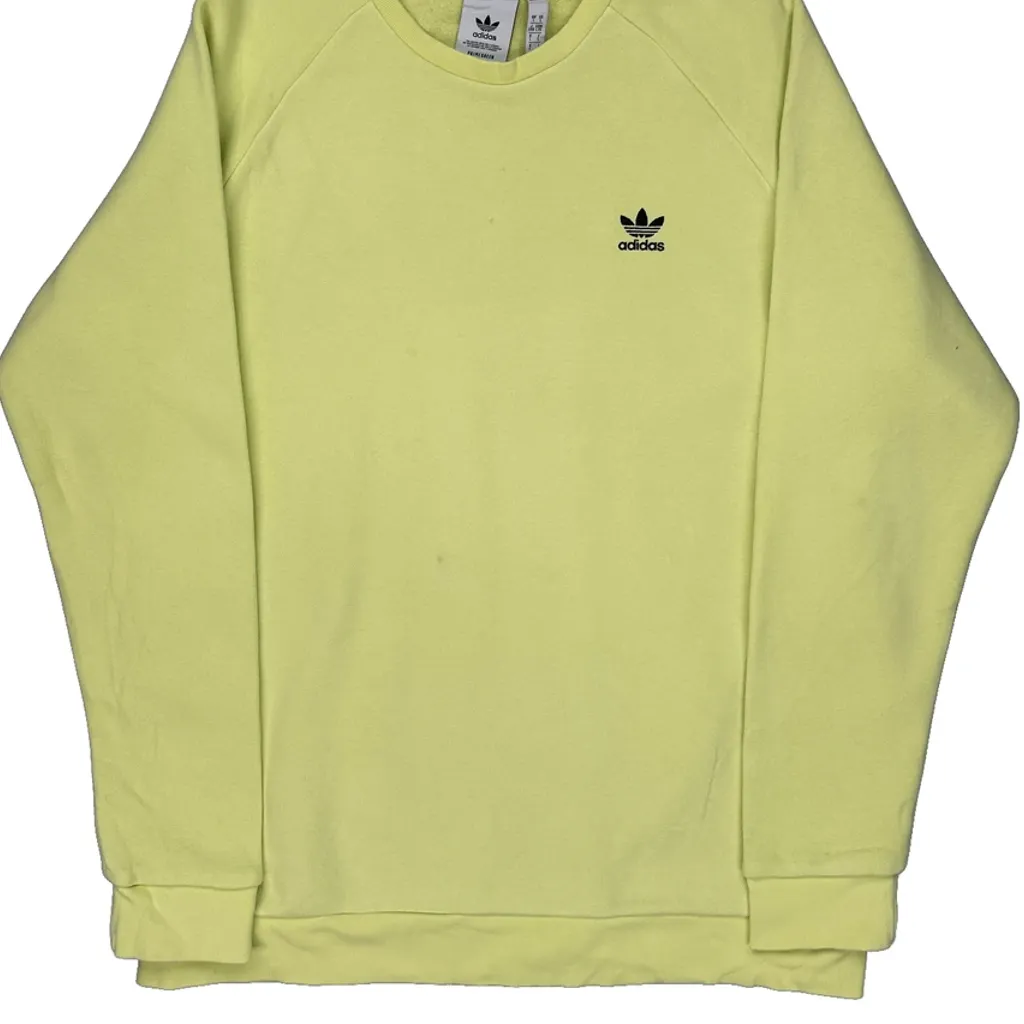Adidas Sweatshirt - Large Yellow Cotton - Image 5
