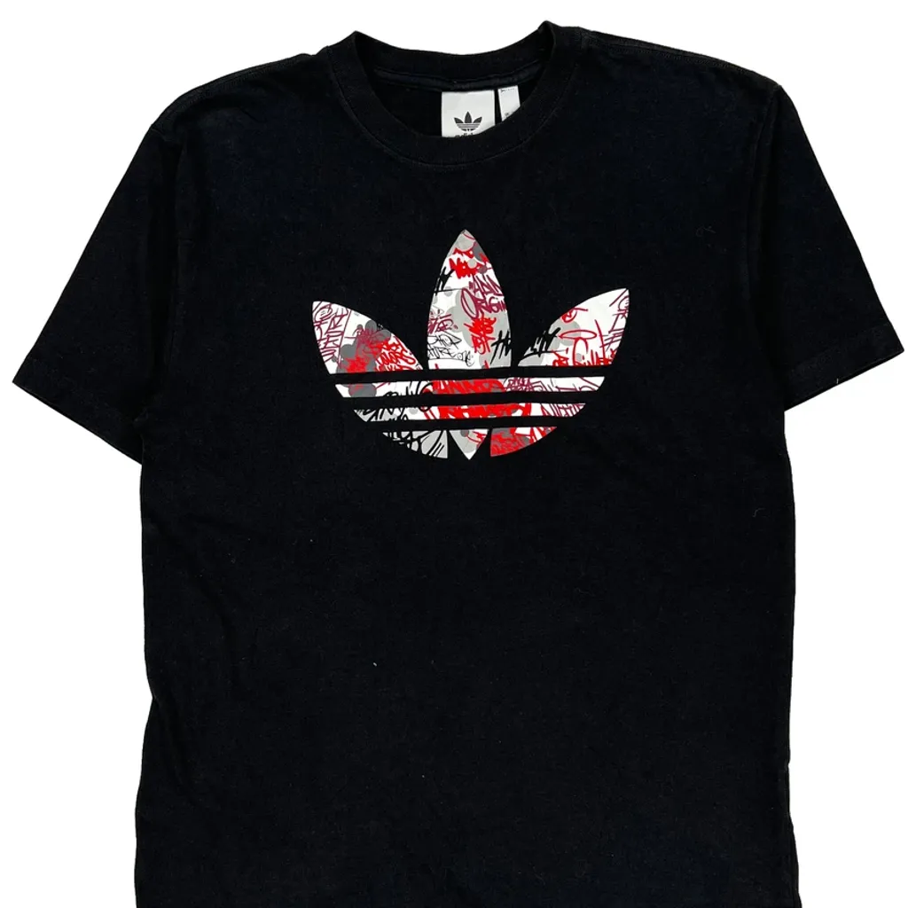 Adidas T-Shirt - Medium Black Cotton - Image 4